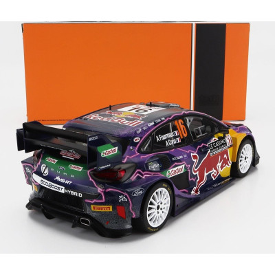 IXO MODELS FORD ENGLAND PUMA RALLY1 TEAM FORD WORLD RALLY M-SPORT N 16 RALLY MONTECARLO 2022 A.FOURMAUX - A.CORIA - PURPLE YELLO