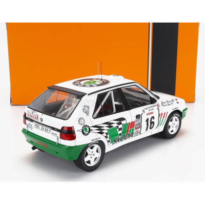 IXO MODELS ŠKODA FELICIA N 16 RALLY TOUR DE CORSE 1995 E.TRINER - P.STANC - WHITE GREEN 1/18