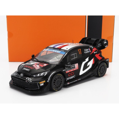 IXO MODELS TOYOTA YARIS GR RALLY1 HYBRID TEAM TOYOTA GAZOO RACING WRT N 17 2nd RALLY MONTECARLO 2024 SEBASTIEN OGIER - VINCENT L