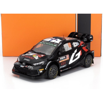 IXO MODELS TOYOTA YARIS GR RALLY1 TEAM TOYOTA GAZOO RACING WRT N 69 WINNER RALLY SAFARI KENYA 2024 KALLE ROVANPERA - JONNE HALTT