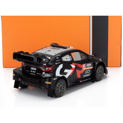 IXO MODELS TOYOTA YARIS GR RALLY1 TEAM TOYOTA GAZOO RACING WRT N 69 WINNER RALLY SAFARI KENYA 2024 KALLE ROVANPERA - JONNE HALTT