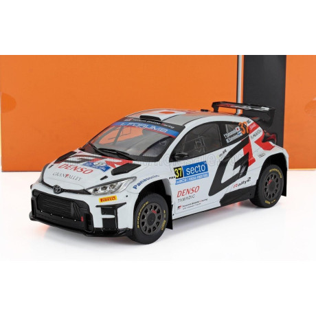 IXO MODELS TOYOTA YARIS GR RALLY1 TEAM TOYOTA GAZOO RACING WRT N 37 RALLY FINLAND 2024 YUKI YAMAMOTO - MARKO SALMINEN - WHITE 1/