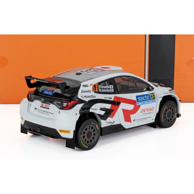 IXO MODELS TOYOTA YARIS GR RALLY1 TEAM TOYOTA GAZOO RACING WRT N 37 RALLY FINLAND 2024 YUKI YAMAMOTO - MARKO SALMINEN - WHITE 1/