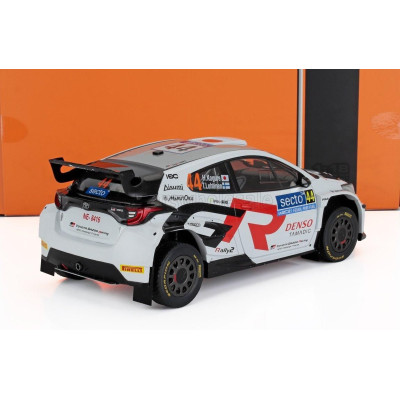 IXO MODELS TOYOTA YARIS GR RALLY1 TEAM TOYOTA GAZOO RACING WRT N 44 RALLY FINLAND 2024 HIKARU KOGURE - TOPI LUHTINEN - WHITE 1/1