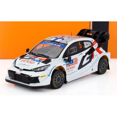 IXO MODELS TOYOTA YARIS GR RALLY1 TEAM TOYOTA GAZOO RACING WRT N 5 4th RALLY FINLAND 2024 SAMI PAJARI - ENNI MALKONEN - WHITE 1/