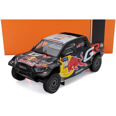 IXO MODELS TOYOTA GR DKR HILUX TEAM TOYOTA GAZOO RACING N 216 RALLY DAKAR 2024 SETH QUINTER - DENNIS ZENZ - BLACK YELLOW RED 1/1