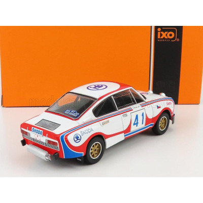 IXO MODELS ŠKODA 130RS (night version) N 41 RALLY ACROPOLIS 1979 S.KVAIZAR - J.KOTEC - WHITE RED BLUE 1/24