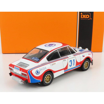 IXO MODELS ŠKODA 130RS (night version) N 31 RALLY ACROPOLIS 1979 V.BLAHNA - J.MOTAL - WHITE RED BLUE 1/24