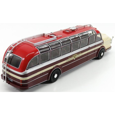 IXO MODELS KRUPP TITAN O80 AUTOBUS HERZFELD 1952 - CREAM BORDEAUX 1/43