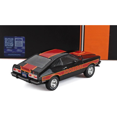 IXO MODELS FORD USA MUSTANG MKII COBRA COUPE 1977 - BLACK RED 1/43