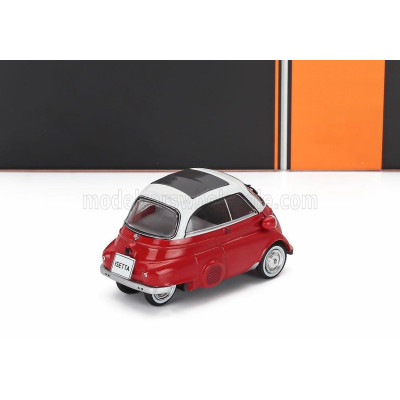 IXO MODELS BMW ISETTA 1959 - RED WHITE 1/43