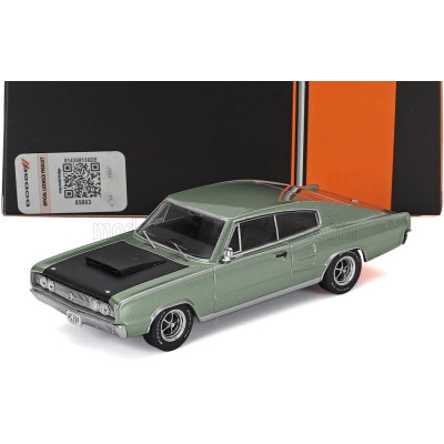 IXO MODELS DODGE CHARGER COUPE 1967 - LIGHT GREEN MET 1/43