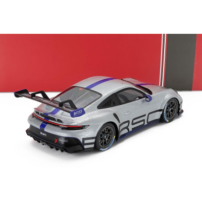 IXO MODELS PORSCHE 911 992 GT3 CUP TRACK EXPERIENCE COUPE 2023 - SILVER BLUE 1/18