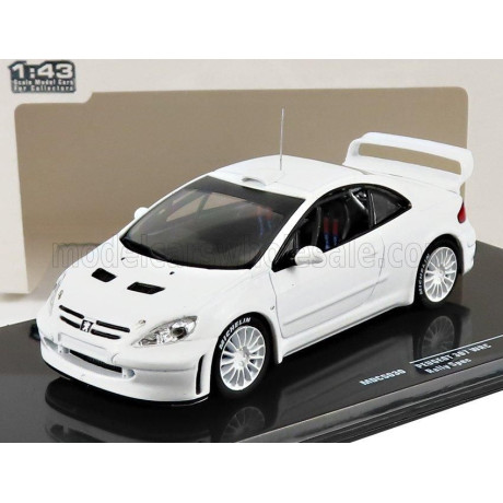 IXO MODELS PEUGEOT 307 WRC N 0 RALLY SPEC 2003 - WITH 2X SET WHEELS AND TYRES - WHITE 1/43