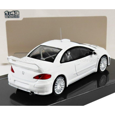 IXO MODELS PEUGEOT 307 WRC N 0 RALLY SPEC 2003 - WITH 2X SET WHEELS AND TYRES - WHITE 1/43