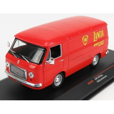 IXO MODELS FIAT 238 FURGONE VAN 1S RALLY ASSISTANCE LANCIA REPARTO CORSE 1971 - RED 1/43