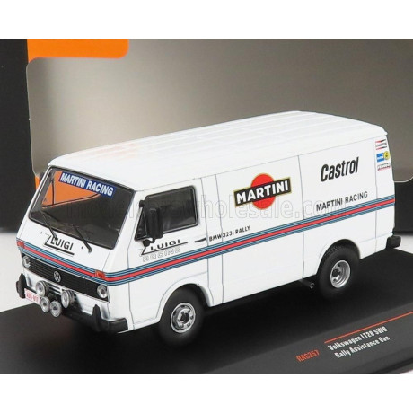 IXO MODELS VOLKSWAGEN LT28 VAN SWB TEAM MARTINI RALLY ASSISTANCE 1975 - WHITE 1/43