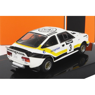 IXO MODELS ŠKODA 160RS MTX (night version) N 3 RALLY VALASSKAA ZIMA 1984 V.BLAHNA - P.SCOVANEK - WHITE BLACK YELLOW 1/43