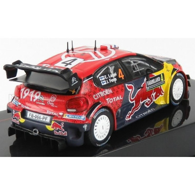 IXO MODELS CITROEN C3 WRC TEAM RED BULL N 4 RALLY SWEDEN 2019 E.LAPPI - J.FERM - RED YELLOW GREY 1/43