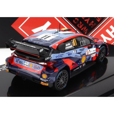 IXO MODELS HYUNDAI i20 COUPE WRC MOBIS N 11 RALLY CROATIA 2022 T.NEUVILLE - M.WYDAEGHE - 2 TONE BLUE RED 1/43