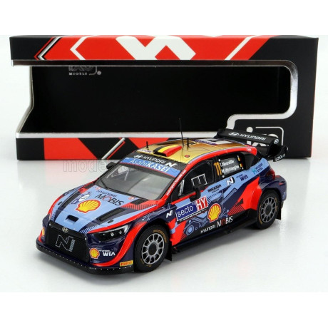 IXO MODELS HYUNDAI i20 COUPE WRC MOBIS N 11 RALLY FINLAND 2022 T.NEUVILLE - M.WYDAEGHE - 2 TONE BLUE RED 1/43