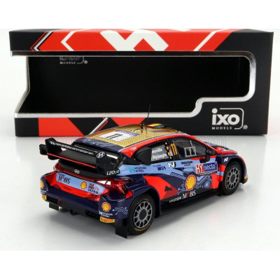 IXO MODELS HYUNDAI i20 COUPE WRC MOBIS N 11 RALLY FINLAND 2022 T.NEUVILLE - M.WYDAEGHE - 2 TONE BLUE RED 1/43