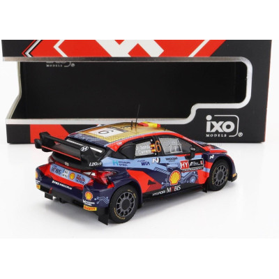 IXO MODELS HYUNDAI i20 COUPE WRC MOBIS N 6 3rd RALLY ACROPOLIS 2022 D.SORDO - C.CARRERA - 2 TONE BLUE RED 1/43