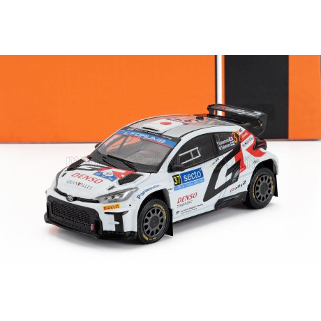 IXO MODELS TOYOTA YARIS GR RALLY1 TEAM TOYOTA GAZOO RACING WRT N 37 RALLY FINLAND 2024 YUKI YAMAMOTO - MARKO SALMINEN - WHITE 1/