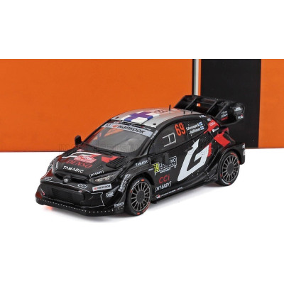 IXO MODELS TOYOTA YARIS GR HYBRID RALLY1 TEAM TOYOTA GAZOO RACING WRT N 69 4th RALLY MONTECARLO 2025 KALLE ROVANPERA - JONNE HAL
