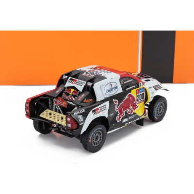 IXO MODELS TOYOTA HILUX GR DKR EVO T1+ PICK-UP TEAM TOYOTA GAZOO RACING RED BULL N 200 WINNER RALLY DAKAR 2023 NASSER AL-ATTIYAH