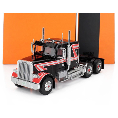 IXO MODELS FREIGHTLINER FLC 120 64T TRACTOR TRUCK 3-ASSI 1977 - BLACK RED 1/43