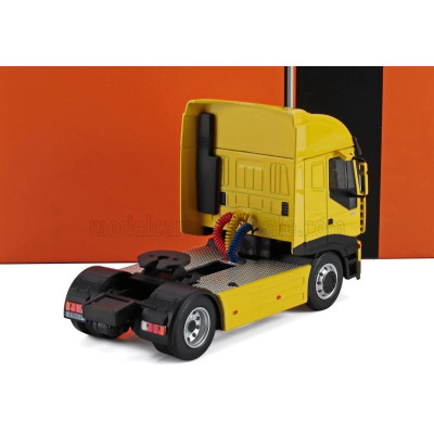IXO MODELS IVECO STRALIS TRACTOR TRUCK 2-ASSI 2002 - YELLOW 1/43
