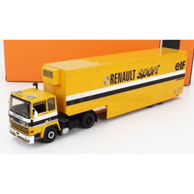 IXO MODELS BERLIET TR350 TRUCK TEAM F1 RENAULT ELF SPORT RACING CAR TRANSPORTER - YELLOW 1/43
