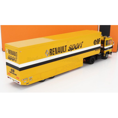 IXO MODELS BERLIET TR350 TRUCK TEAM F1 RENAULT ELF SPORT RACING CAR TRANSPORTER - YELLOW 1/43
