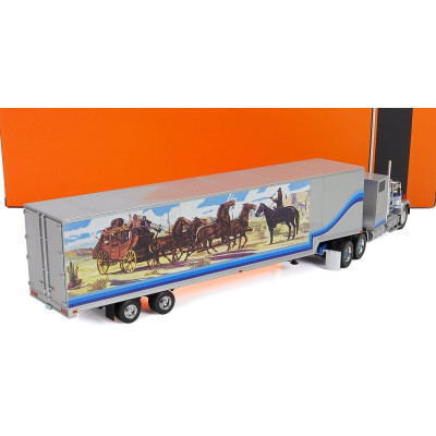 IXO MODELS GMC GENERAL TRUCK KOFFER SZ 1980 - GREY LIGHT BLUE 1/43