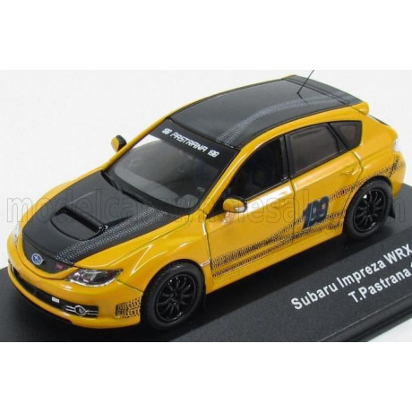 J COLLECTION SUBARU IMPREZA WRX STI N 199 EDITION LHD 2009 T.PASTANA - YELLOW BLACK 1/43