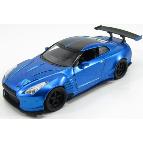 JADA NISSAN BRIAN'S GT-R R35 2009 BEN SOPRA - FAST & FURIOUS VII (2015) - MATT BLUE BLACK 1/24