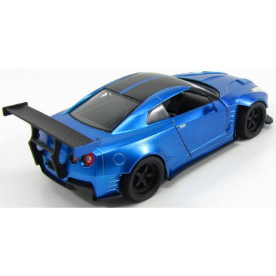 JADA NISSAN BRIAN'S GT-R R35 2009 BEN SOPRA - FAST & FURIOUS VII (2015) - MATT BLUE BLACK 1/24