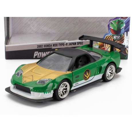JADA HONDA NSX TYPE-R JAPAN SPEC COUPE POWER RANGERS 2002 - GREEN GOLD 1/32