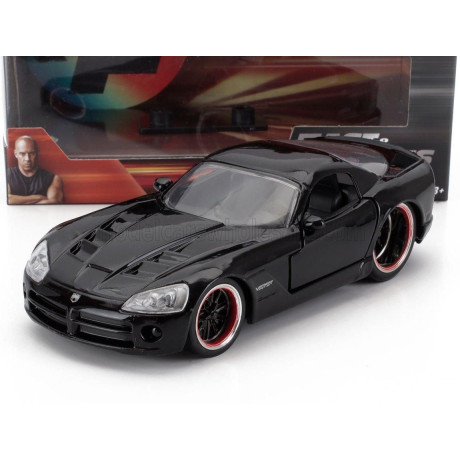JADA DODGE LETTY'S VIPER SRT-10 COUPE 2003 - FAST & FURIOUS 7 - BLACK 1/32
