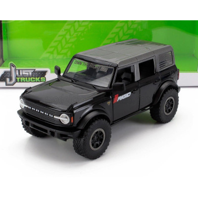 JADA FORD USA BRONCO 2021 WITH SET 4X TIRES - BLACK GREY 1/24