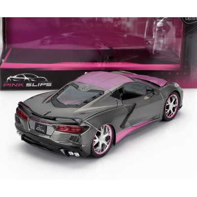 JADA CHEVROLET CORVETTE STINGRAY COUPE 2020 - GREY PINK 1/24