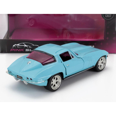 JADA CHEVROLET CORVETTE COUPE 1966 - LIGHT BLUE 1/32