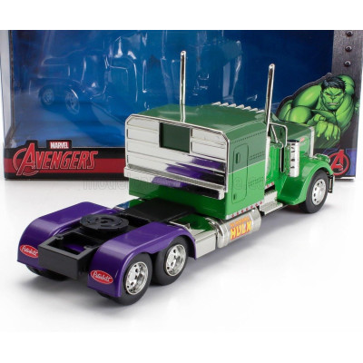 JADA PETERBILT 379 TRACTOR TRUCK 3-ASSI HULK 1992 - 2 TONE GREEN 1/24