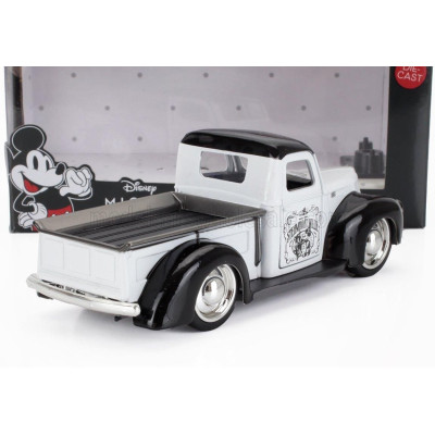 JADA FORD USA PICK-UP 1941 TOPOLINO MICKEY MOUSE FIGURE - WALT DISNEY - WHITE BLACK 1/32
