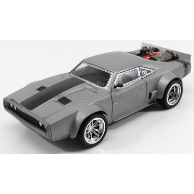 JADA DODGE DOM'S ICE CHARGER R/T 1970 - FAST & FURIOUS 8 2017 - MATT GREY 1/24