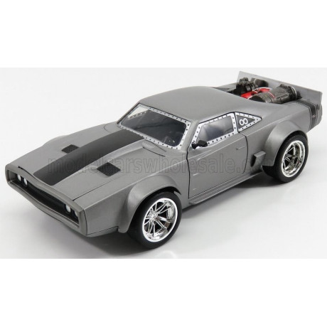 JADA DODGE DOM'S ICE CHARGER R/T 1970 - FAST & FURIOUS 8 2017 - MATT GREY 1/24