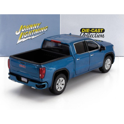 JOHNNY LIGHTNING GMC SIERRA 1500 DENALI CREW CAB PICK-UP 2019 - BLUE MET 1/27