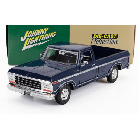 JOHNNY LIGHTNING FORD USA F-150 CUSTOM PICK-UP 1979 - BLUE 1/24