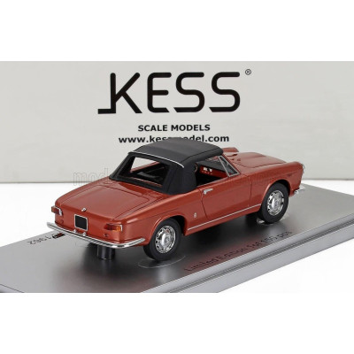 KESS MODEL ALFA ROMEO 2600 SPIDER CABRIOLET CLOSED SPECIALE GHIA 1962 - COPPER MET BLACK 1/43